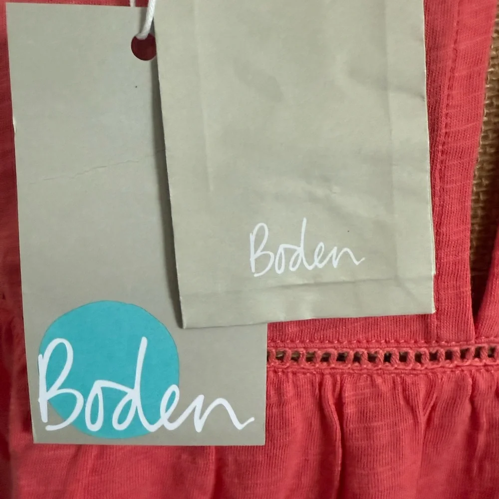 Boden Pink Puff Sleeve Pleated Blouse